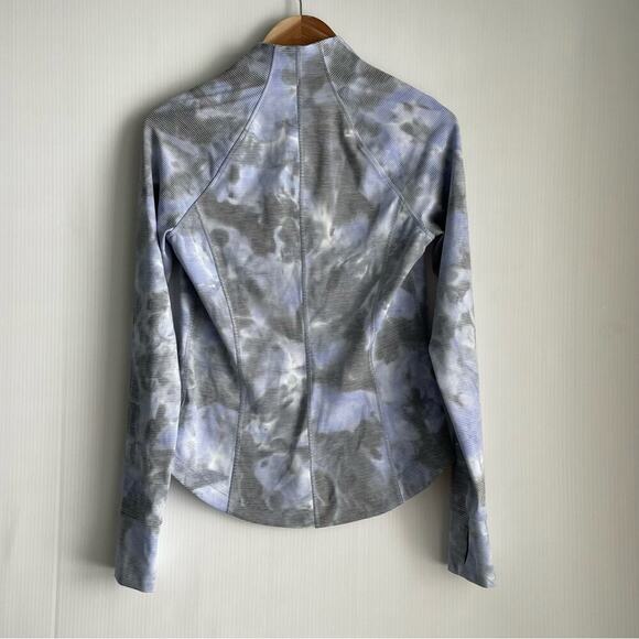 Athleta Salutation Jacquard jacket full zip front marbles style pattern sz Small - Picture 11 of 11